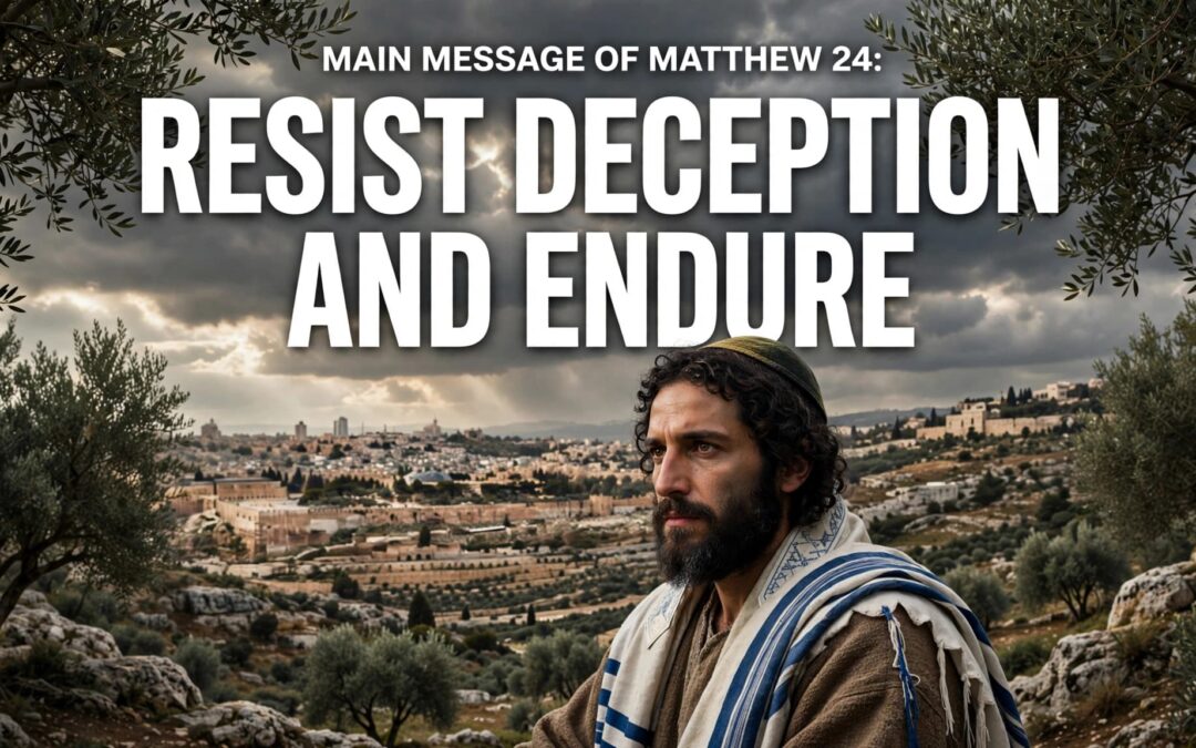 Main Message Of Matthew 24: Resist Deception and Endure